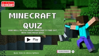 Minecraft Quiz: How Well Do You Know Minecraft? Find Out With This Mega Quiz!