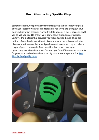 Best Sites to Buy Spotify Plays