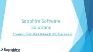 A Complete Guide About Web Application Development | Sapphire