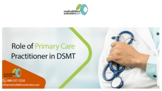 Role of Primary Care Practitioner in DSMT