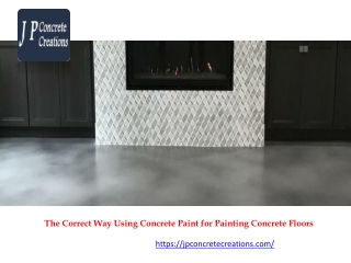 The Correct Way Using Concrete Paint for Painting Concrete Floors