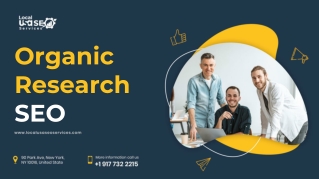 Organic Research SEO - Local USA SEO Services