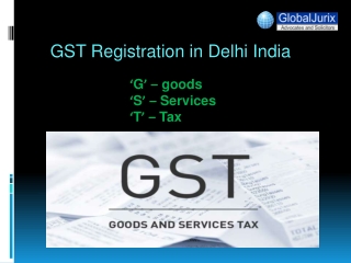 GST Registration services in Delhi India