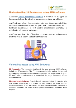 Understanding-10-Businesses-using-AMC-software