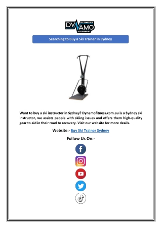 Searching to Buy a Ski Trainer in Sydney