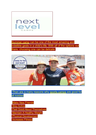Summer Camp In Near Me
