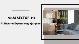 M3M Sector 111 At Gurgaon - Download Brochure