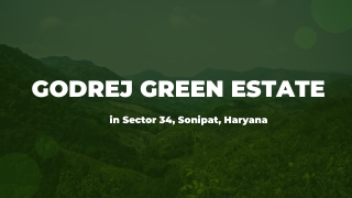 Godrej Green Estate At Sector 34 Sonipat Haryana - PDF