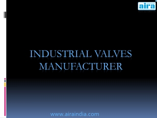 industrial valves manufacturer