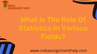 Best Statistics Assignment Help in India by Experts