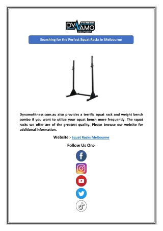Searching for the Perfect Squat Racks in Melbourne