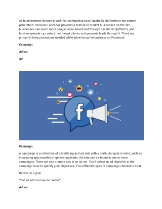 Various Stages of Facebook Marketing