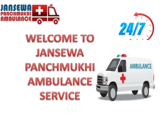 Jansewa Panchmukhi  Ambulance Service in Saket  and Mayur Vihar with Pre- Clinical Assistance
