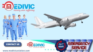 Select the Prompt Renowned Air Ambulance in Bangalore and Hyderabad by Medivic with All Medical Setup