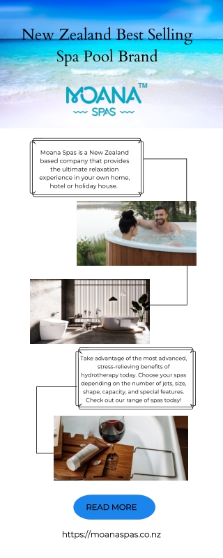 New Zealand Best Selling Spa Pool Brand | Moana Spas