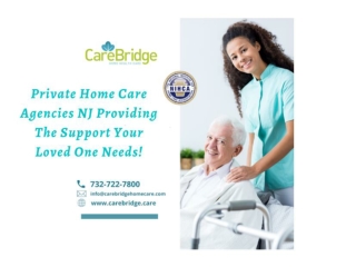 Private Home Care Agencies NJ Providing The Support Your Loved One Needs