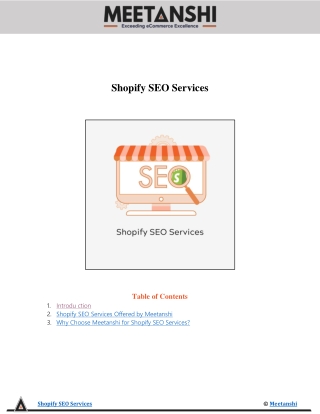 shopify seo services