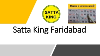 Satta King Faridabad