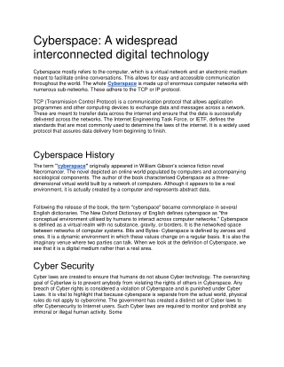Cyberspace -Driveittech