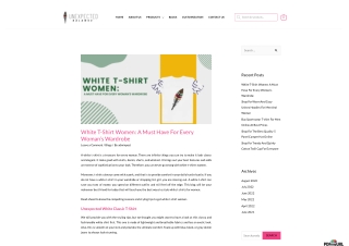 White T-Shirt Women: A Must Have For Every Woman’s Wardrobe