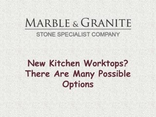 New Kitchen Worktops? There Are Many Possible Options