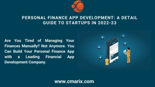 Personal Finance App Development