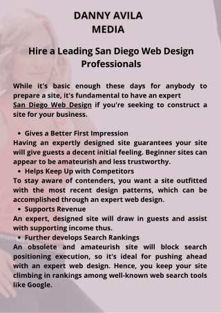 Hire a Leading San Diego Web Design Professionals