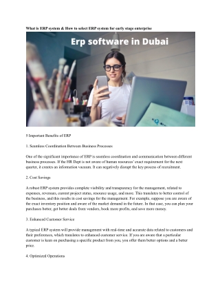 Erp software in Dubai