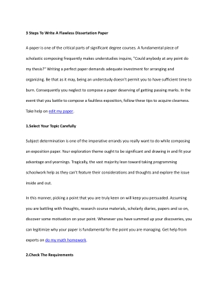 3 Steps To Write A Flawless Dissertation Paper (1)
