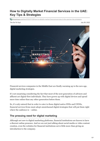 thegotoguy.co-How to Digitally Market Financial Services in the UAE Key Tips amp Strategies