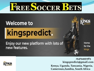 Free Live Soccer Game Predictions in Tanzania