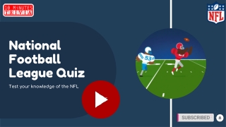 NFL Quiz: Test your knowledge of the NFL