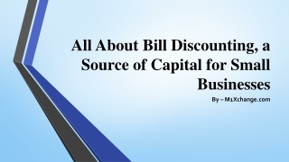 Bill Discounting