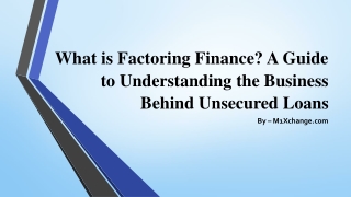 Factoring Finance