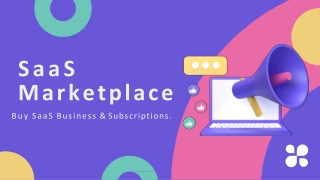 SAAS MARKETPLACE PPT