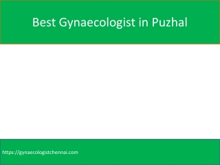 Best Gynaecologist in Puzhal