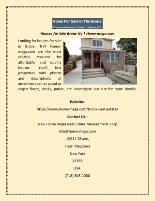 Houses for Sale Bronx Ny  Home-mega
