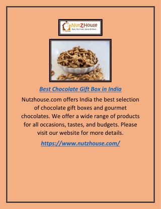 Best Chocolate Gift Box in India | Nutzhouse.com