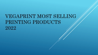 Most Selling Digital Printing Products 2022