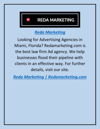 Reda Marketing | Redamarketing.com