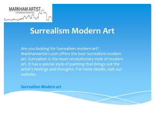 Surrealism Modern Art  Markhamartist1.com