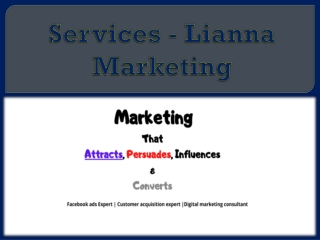 Services - Lianna Marketing
