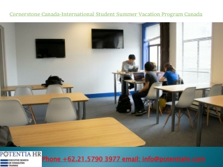 Cornerstone Canada-International Student Summer Vacation Program Canada