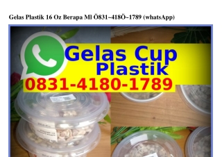 Gelas Plastik 16 Oz Berapa Ml