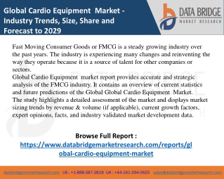 Global Cardio Equipment Market