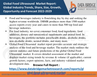 Global Food Ultrasound Market