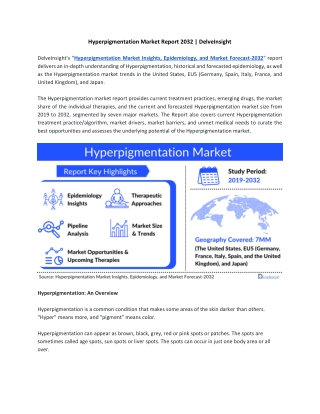 Hyperpigmentation Market