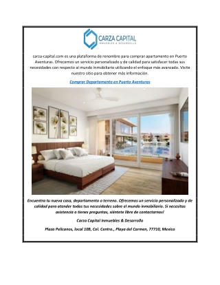 Comprar apartamento en Puerto Aventuras | Carza-capital.com