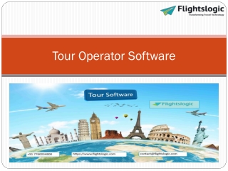 Tour Operator Software