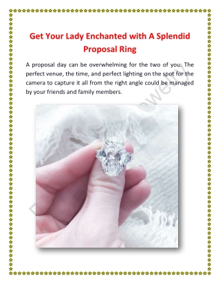 Get Your Lady Enchanted with A Splendid Proposal Ring_DeutschFine Jewelry